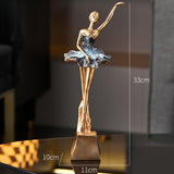 Ballerina Girls Figurine Gift Ballerina Girls Statue for Decor TV Stand Shelf Style B