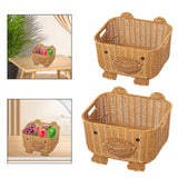 Bear Woven Basket Cute Biscuit Cookies Pastry Display Basket for Living Room S