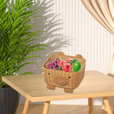 Bear Woven Basket Cute Biscuit Cookies Pastry Display Basket for Living Room S