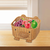 Bear Woven Basket Cute Biscuit Cookies Pastry Display Basket for Living Room S