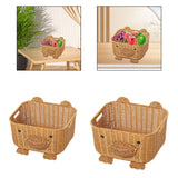 Bear Woven Basket Cute Biscuit Cookies Pastry Display Basket for Living Room S