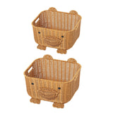 Bear Woven Basket Cute Biscuit Cookies Pastry Display Basket for Living Room S