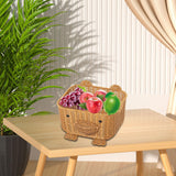 Bear Woven Basket Cute Biscuit Cookies Pastry Display Basket for Living Room L