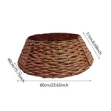 Christmas Tree Collar Party Props Festival Layout Xmas Tree Stand Base Cover 40cmx60cmx17cm Brown