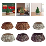 Christmas Tree Collar Party Props Festival Layout Xmas Tree Stand Base Cover 40cmx60cmx17cm Brown