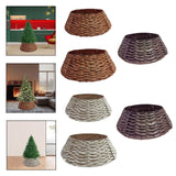 Christmas Tree Collar Party Props Festival Layout Xmas Tree Stand Base Cover 40cmx60cmx17cm Brown