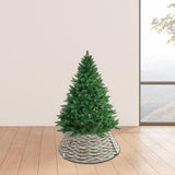 Christmas Tree Collar Party Props Festival Layout Xmas Tree Stand Base Cover 40cmx60cmx17cm White