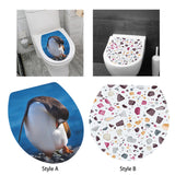 Toilet Sticker Creative Toilet Seat Cover Decal for Toilets Restroom Bedroom Style A