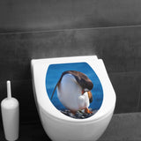 Toilet Sticker Creative Toilet Seat Cover Decal for Toilets Restroom Bedroom Style A