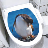 Toilet Sticker Creative Toilet Seat Cover Decal for Toilets Restroom Bedroom Style A