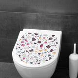 Toilet Sticker Creative Toilet Seat Cover Decal for Toilets Restroom Bedroom Style B