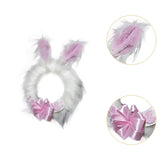 35cm Plush Easter Bunny Front Door Wreath Multipurpose Easter Party Supplies