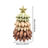 Inflatable Christmas Tree Balloon 38.6" Holiday Christmas Tree Foil Balloons Brown