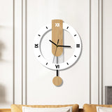 Maxbell Storage Basket and Wall Clock No Ticking Lightweight Wall Decoration