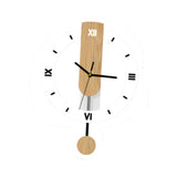 Maxbell Storage Basket and Wall Clock No Ticking Lightweight Wall Decoration