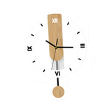Maxbell Storage Basket and Wall Clock No Ticking Lightweight Wall Decoration