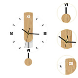 Maxbell Storage Basket and Wall Clock No Ticking Lightweight Wall Decoration