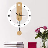 Maxbell Storage Basket and Wall Clock No Ticking Lightweight Wall Decoration