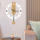 Maxbell Storage Basket and Wall Clock No Ticking Lightweight Wall Decoration