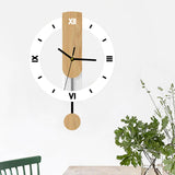 Maxbell Storage Basket and Wall Clock No Ticking Lightweight Wall Decoration