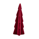 Flocked Xmas Tree Bedroom Festival Window Tabletop Artificial Christmas Tree Red