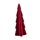 Flocked Xmas Tree Bedroom Festival Window Tabletop Artificial Christmas Tree Red