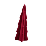 Flocked Xmas Tree Bedroom Festival Window Tabletop Artificial Christmas Tree Red