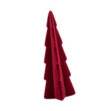 Flocked Xmas Tree Bedroom Festival Window Tabletop Artificial Christmas Tree Red