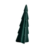 Flocked Xmas Tree Bedroom Festival Window Tabletop Artificial Christmas Tree Green