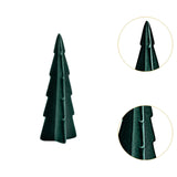 Flocked Xmas Tree Bedroom Festival Window Tabletop Artificial Christmas Tree Green