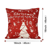 4Pcs Christmas Throw Pillow Cover Soft Pillowcase for Cafe Couch Living Room