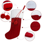 4 Pieces Xmas Hanging Sacks Christmas Stocking for Family Offices Decorating