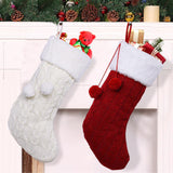 4 Pieces Xmas Hanging Sacks Christmas Stocking for Family Offices Decorating