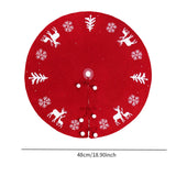 48 Inches Knit Tree Skirt Ornament Soft Cover Mat for Outdoor Indoor Festive