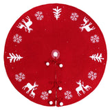 48 Inches Knit Tree Skirt Ornament Soft Cover Mat for Outdoor Indoor Festive