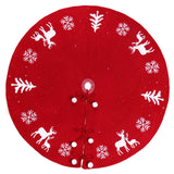 48 Inches Knit Tree Skirt Ornament Soft Cover Mat for Outdoor Indoor Festive