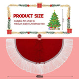 Christmas Tree Skirt Decorative Christmas Tree Mat for Party Holiday Bedroom