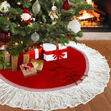 Christmas Tree Skirt Decorative Christmas Tree Mat for Party Holiday Bedroom