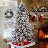 Christmas Tree Skirt Decorative Christmas Tree Mat for Party Holiday Bedroom