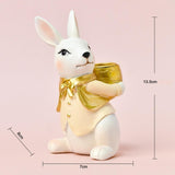 Easter Rabbit Figurine Candle Holder Decorative Multifunctional Candle Stand Male