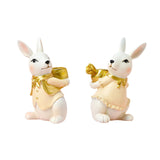 Easter Rabbit Figurine Candle Holder Decorative Multifunctional Candle Stand Male