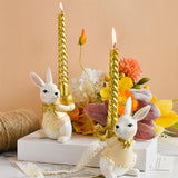 Easter Rabbit Figurine Candle Holder Decorative Multifunctional Candle Stand Male