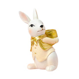 Easter Rabbit Figurine Candle Holder Decorative Multifunctional Candle Stand Male