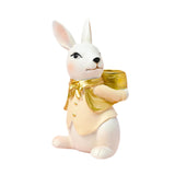 Easter Rabbit Figurine Candle Holder Decorative Multifunctional Candle Stand Male