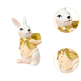 Easter Rabbit Figurine Candle Holder Decorative Multifunctional Candle Stand Male