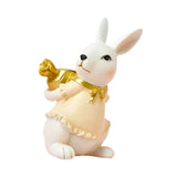 Easter Rabbit Figurine Candle Holder Decorative Multifunctional Candle Stand Female