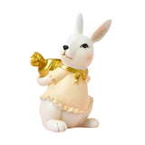 Easter Rabbit Figurine Candle Holder Decorative Multifunctional Candle Stand Female