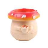 Mushroom Figurine Flower Pot Small Decorative Statue for Garden Desk Bedroom