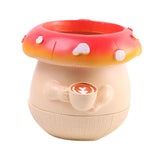 Mushroom Figurine Flower Pot Small Decorative Statue for Garden Desk Bedroom