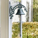 Farmhouse Dinner Bell Wall Mounted Front Gate Bell for Porch Pretty Entrance